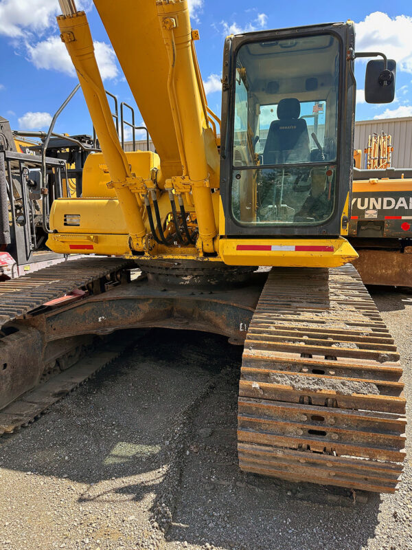 Komatsu PC 360 LC excavator for sale front angle cab pads