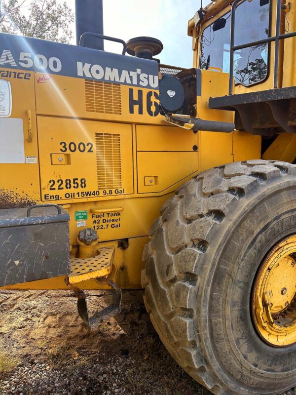 Komatsu WA500 Wheel Loader for sale, backend