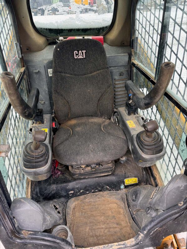 CAT 299D 2XHP Skid Steer For Sale, cab interior