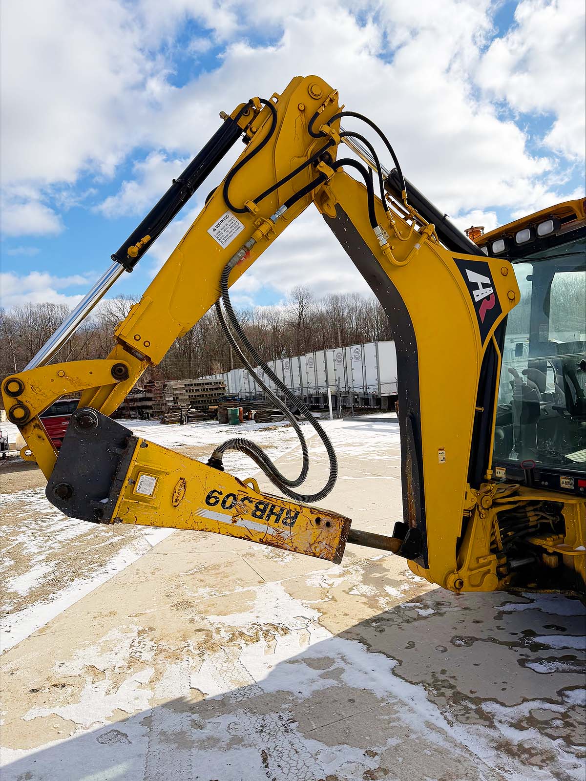 CAT 420D Backhoe For Sale, hydraulic hammer, boom, stick