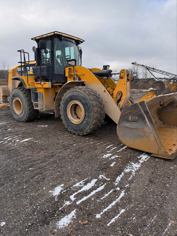 CAT 950K Wheel Loader For Sale, right side enclosed cab, hydraulic cylinder bucket