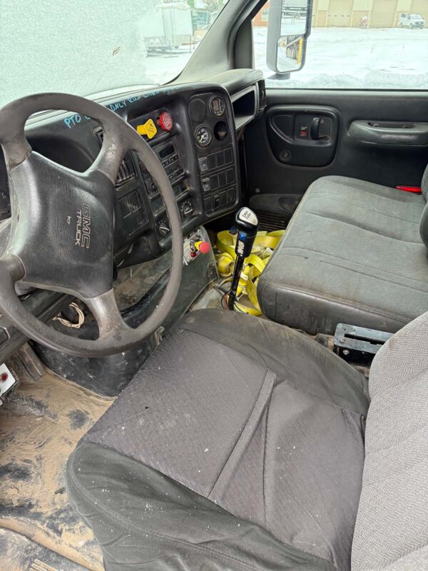 GMC c8500 dump truck for sale, interior cab